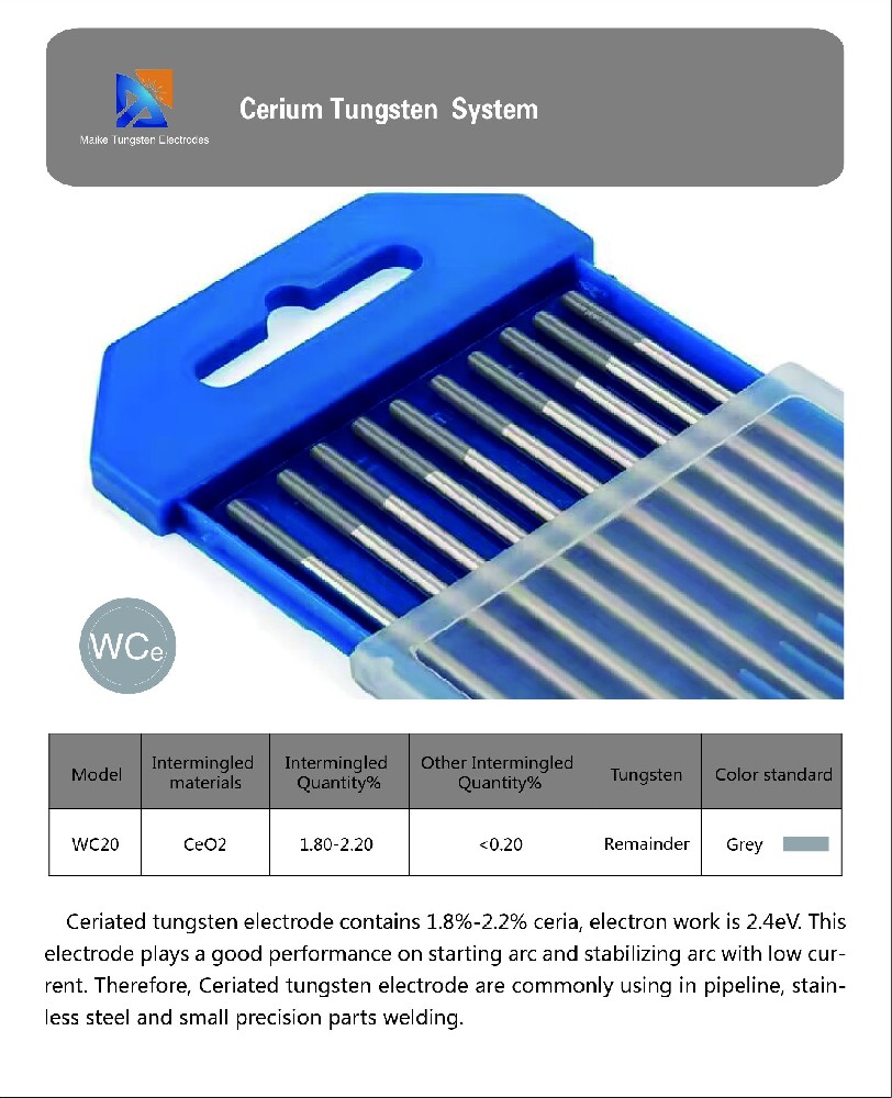 WCe（Cerium-Tungsten Electrode）